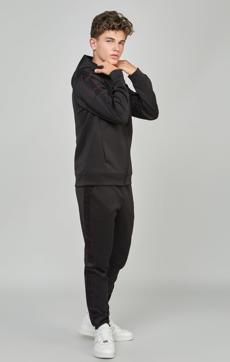 Boys Black Taped Tracksuit