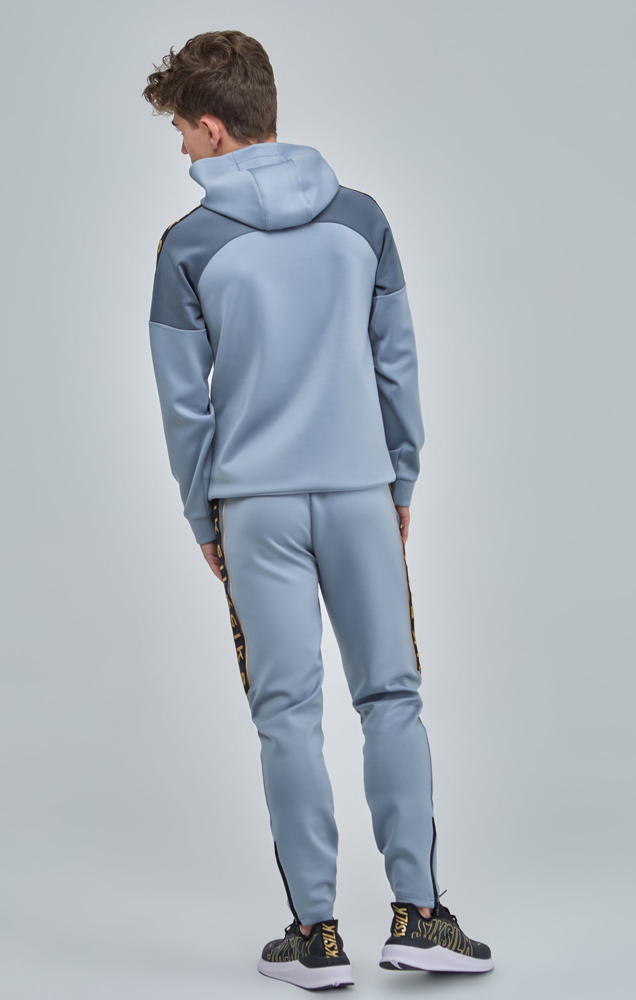 Boys Grey Taped Tracksuit (4)