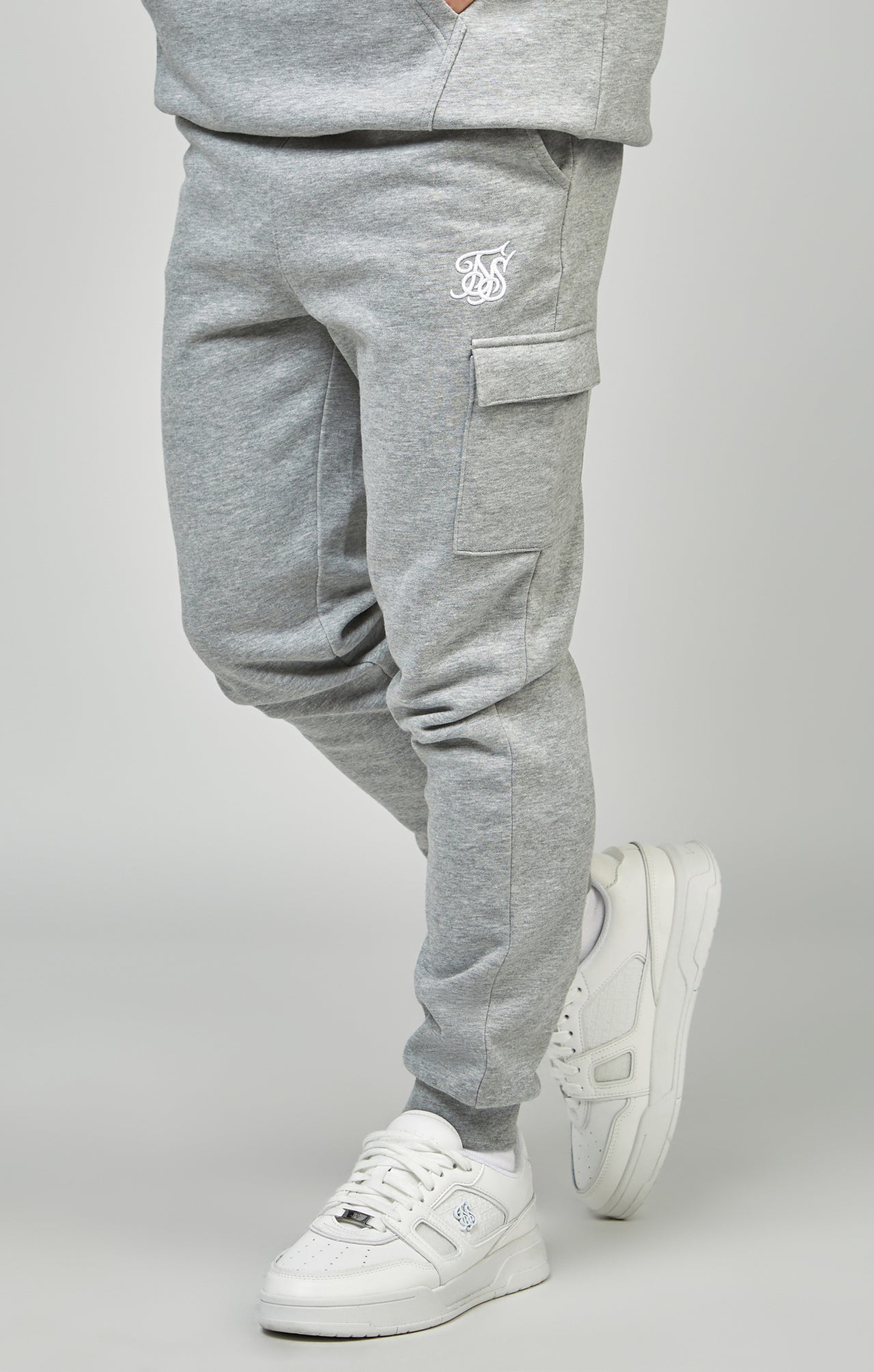 Boys Grey Essentials Cargo Jogger