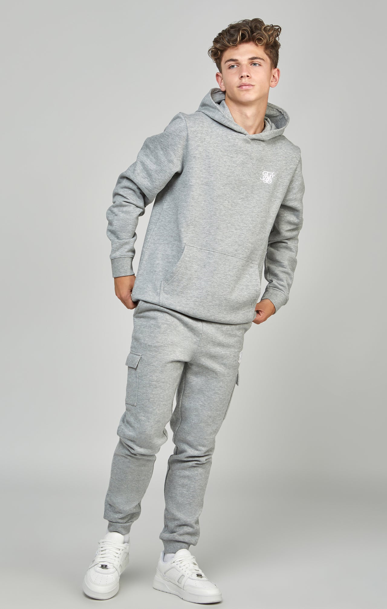 Boys Grey Essentials Cargo Jogger (2)