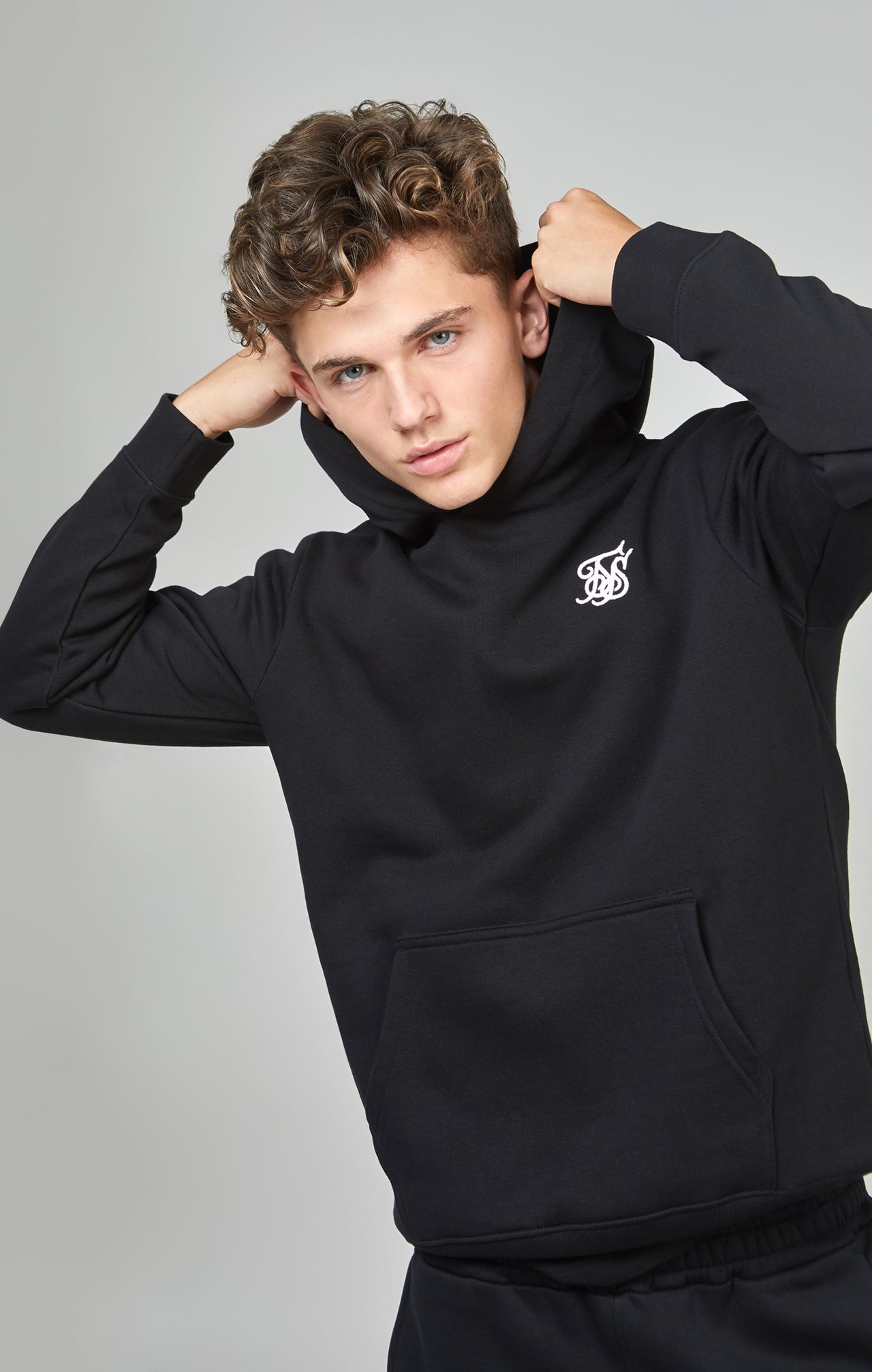 Boys Black Essentials Hoodie