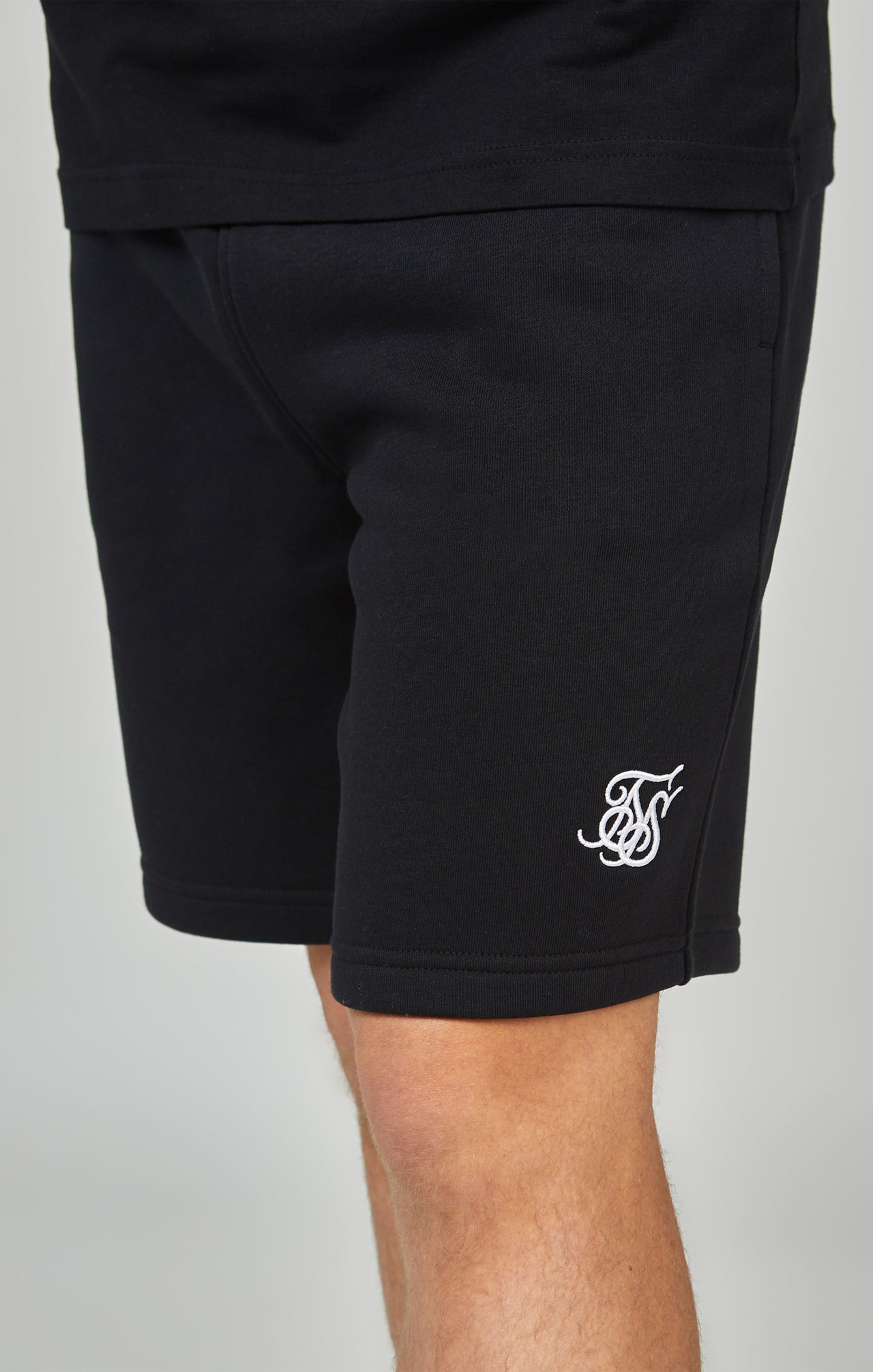 Boys Black Essentials Fleece Shorts (5)