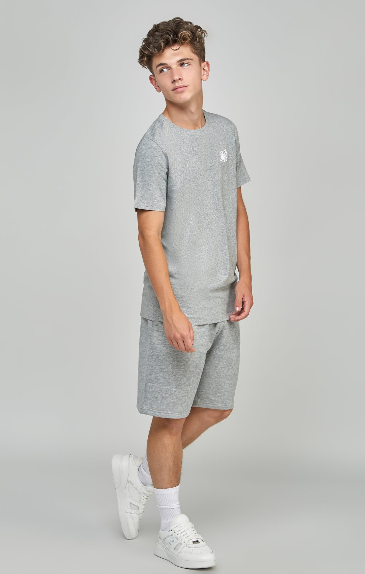 Boys Grey Essentials Fleece Short (2)
