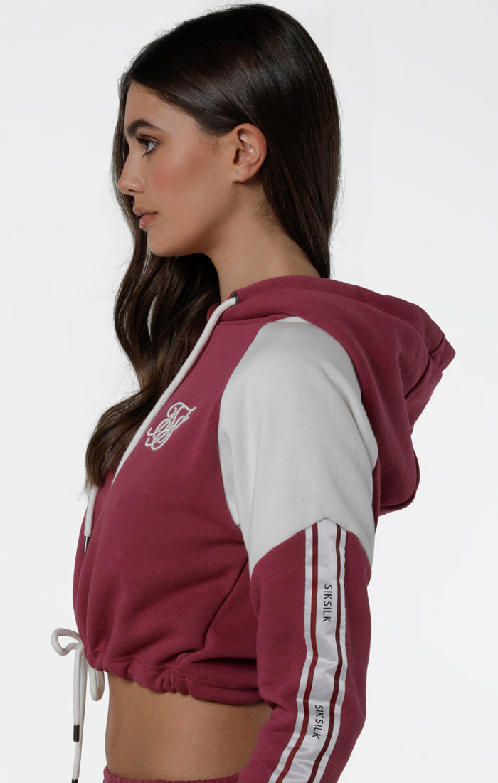 SikSilk Cropped Panel Hoodie – Malaga (1)