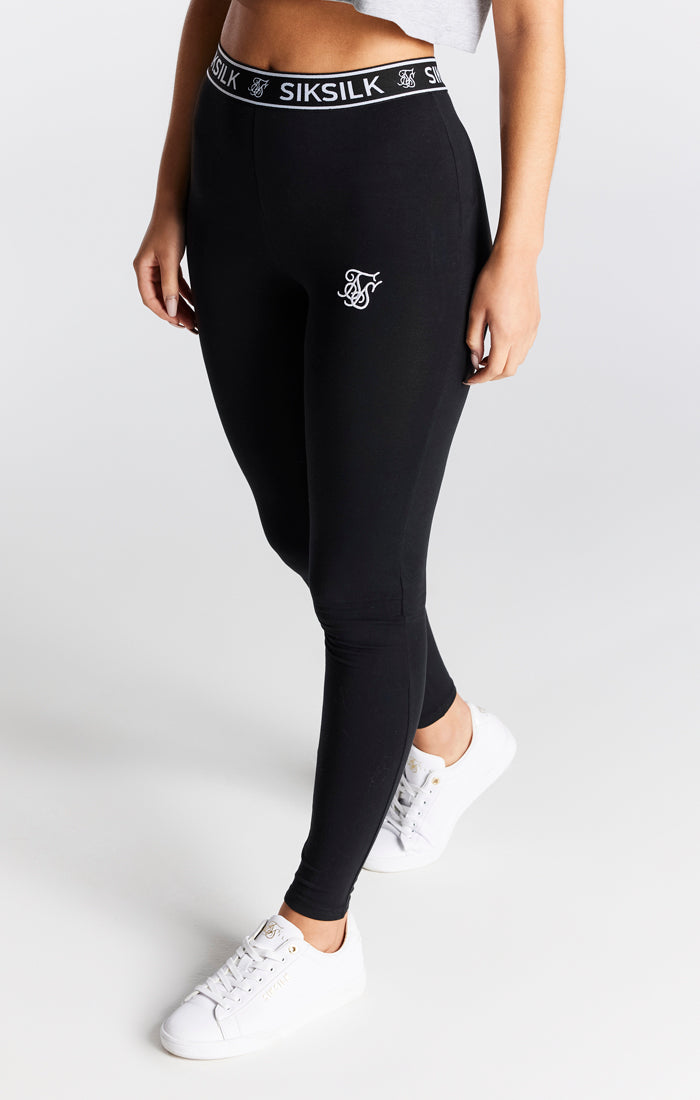 Black Essential Tape Legging