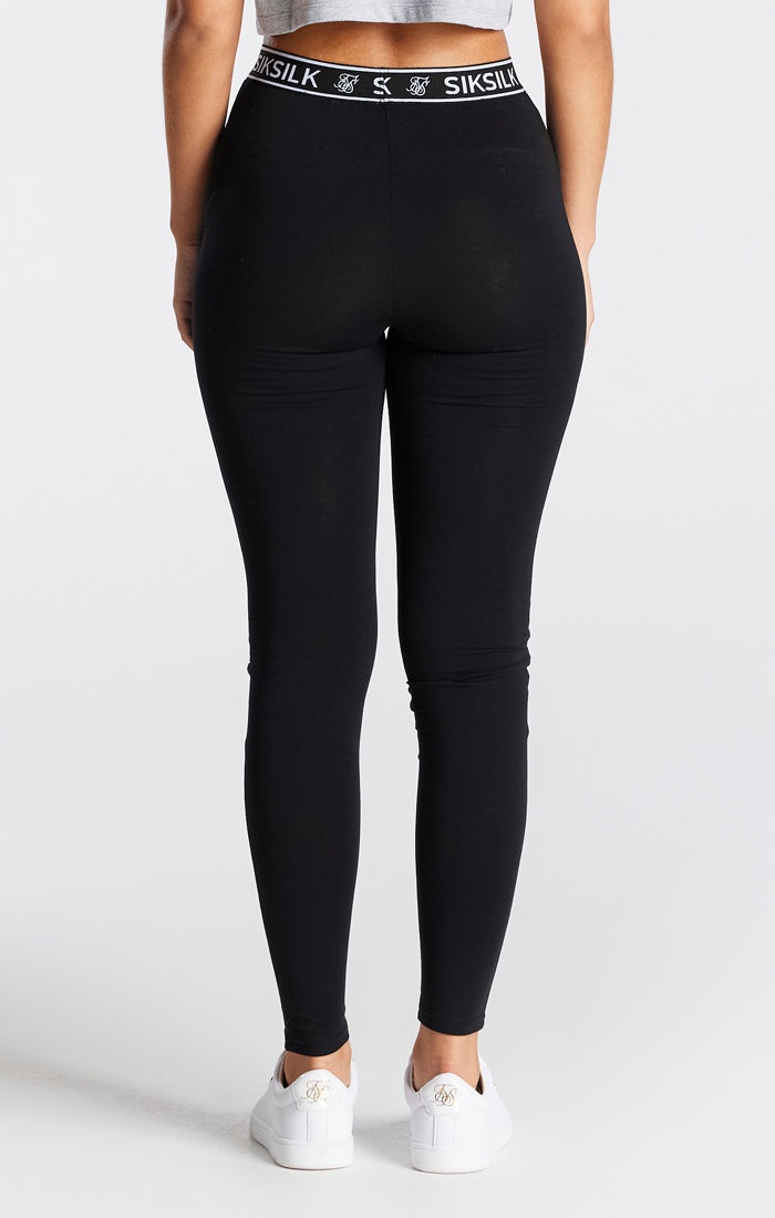 Load image into Gallery viewer, Black Essential Tape Legging (3)