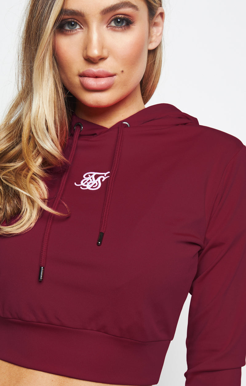 SikSilk Zonal Track Top - Burgundy (1)