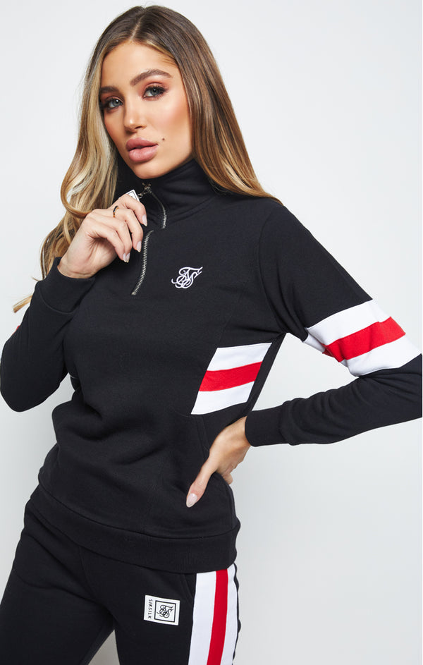 SikSilk Luxe Track Top - Black