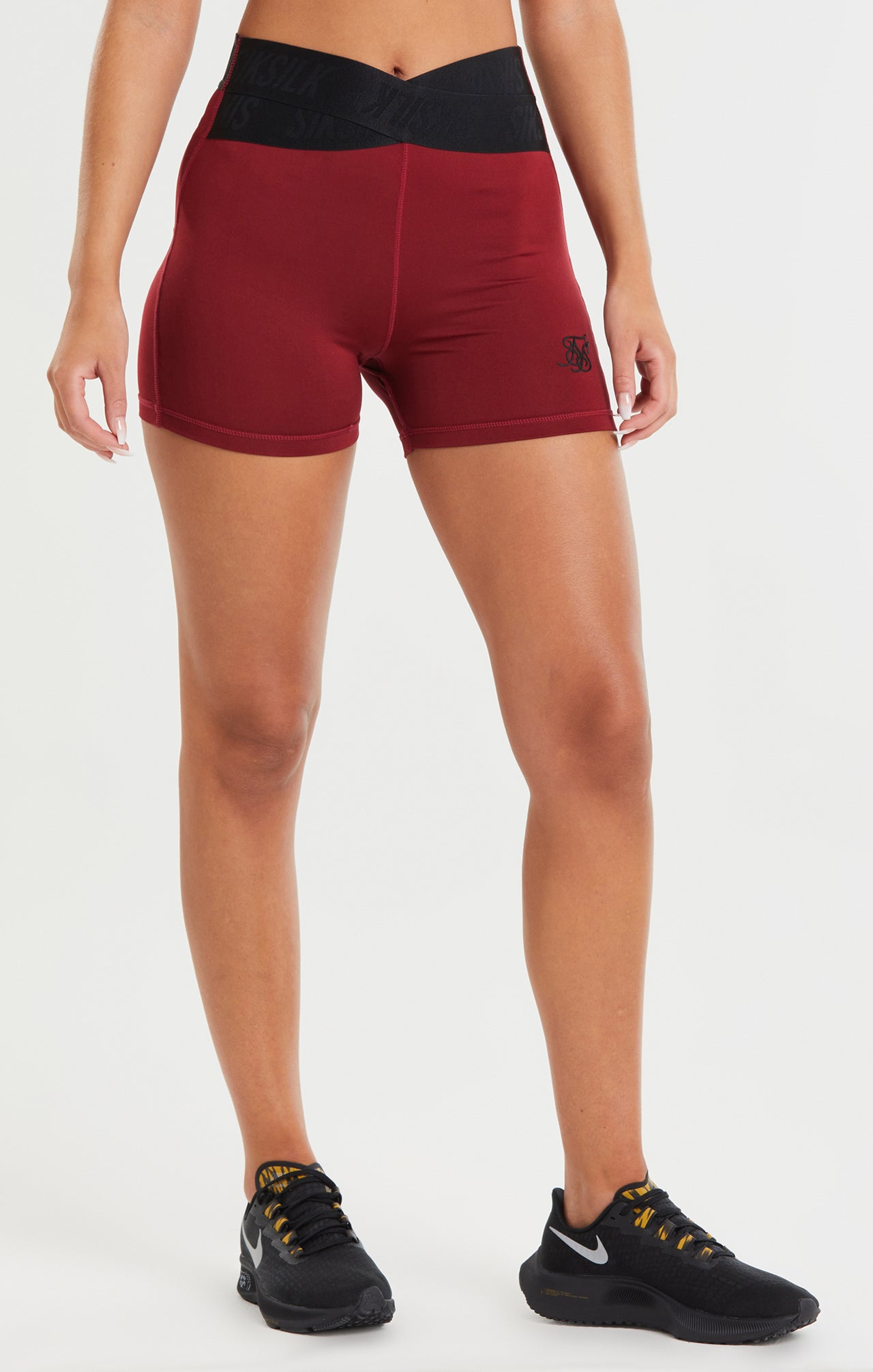SikSilk Wrap Tape Gym Shorts – Red (1)