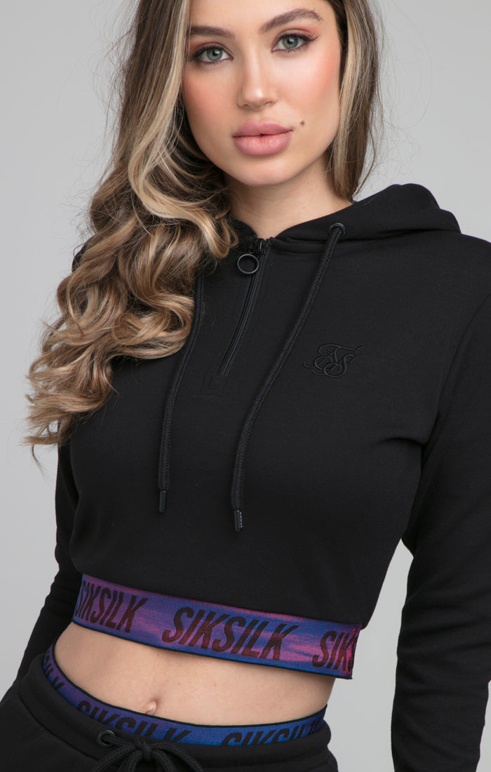 SikSilk Iridescent Track Top - Black (1)