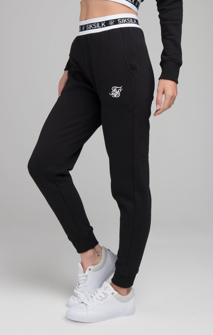 SikSilk Revert Fleece Track Pants - Black