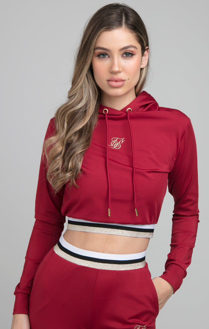 SikSilk Icon Track Top - Burgundy (1)
