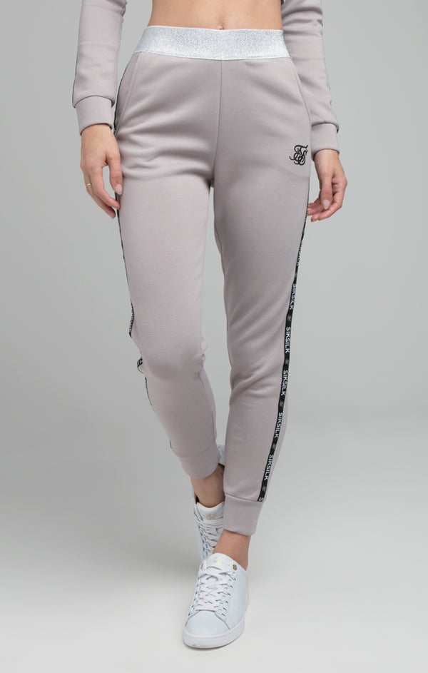 SikSilk Glint Track Pants - Grey