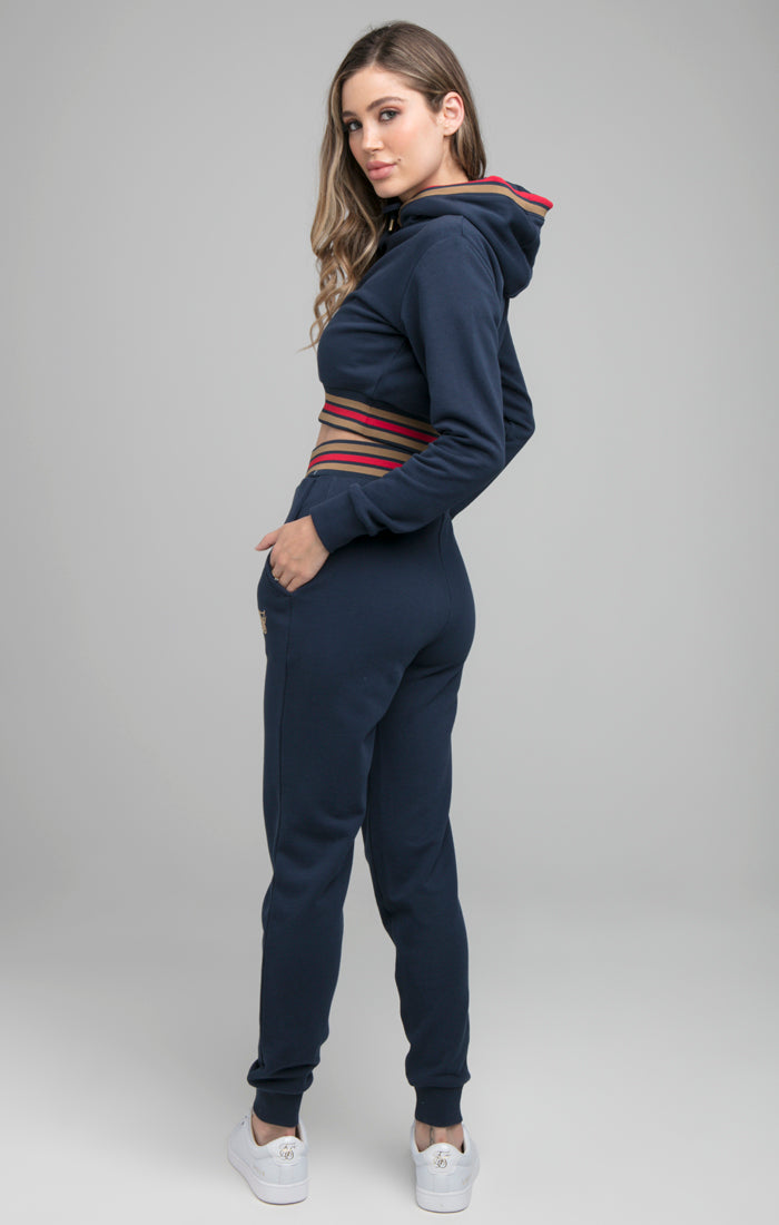 SikSilk Reign Track Top - Navy (2)