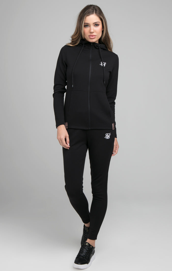 SikSilk Roseate Track Top - Black (3)