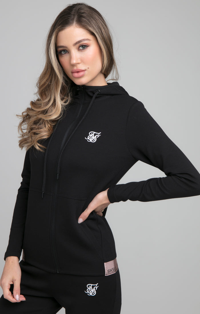 SikSilk Roseate Track Top - Black