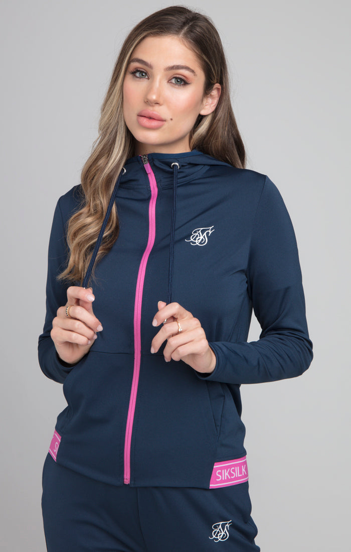 SikSilk Advantage Track Top - Navy