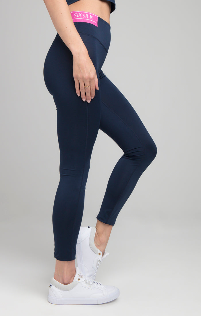 SikSilk Advantage Leggings - Navy (1)