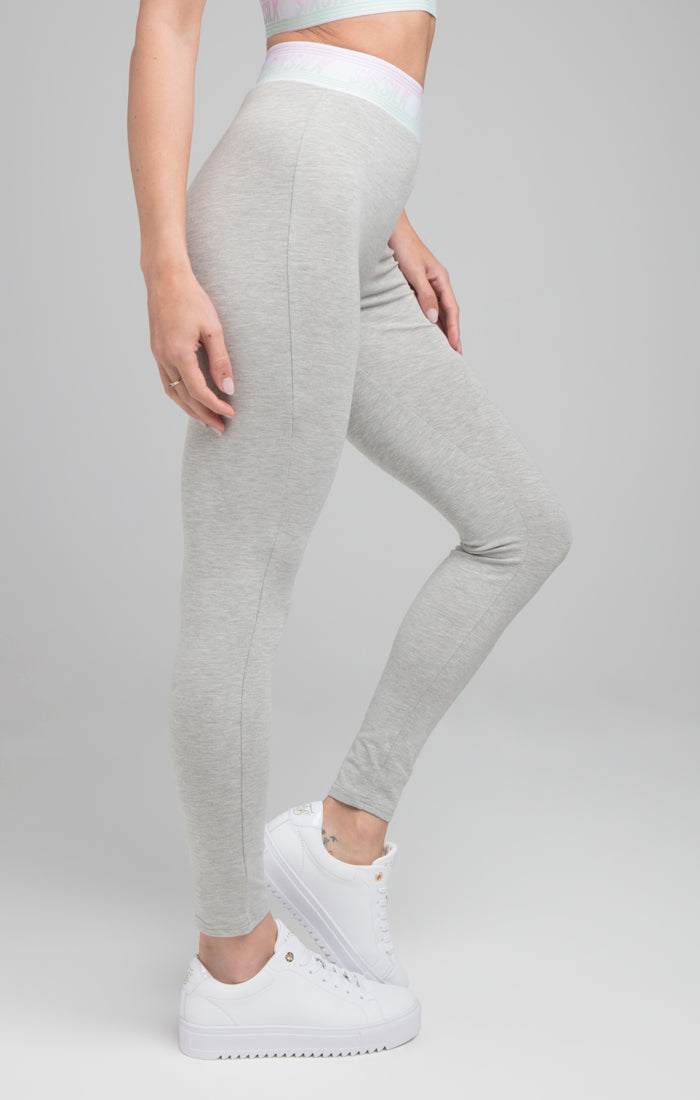 SikSilk Aurora Fade Leggings - Grey Marl (1)