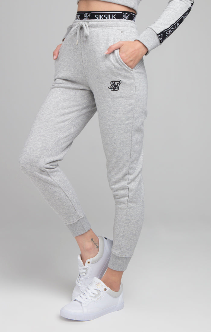 SikSilk Arc Tech Track Bottoms - Grey Marl
