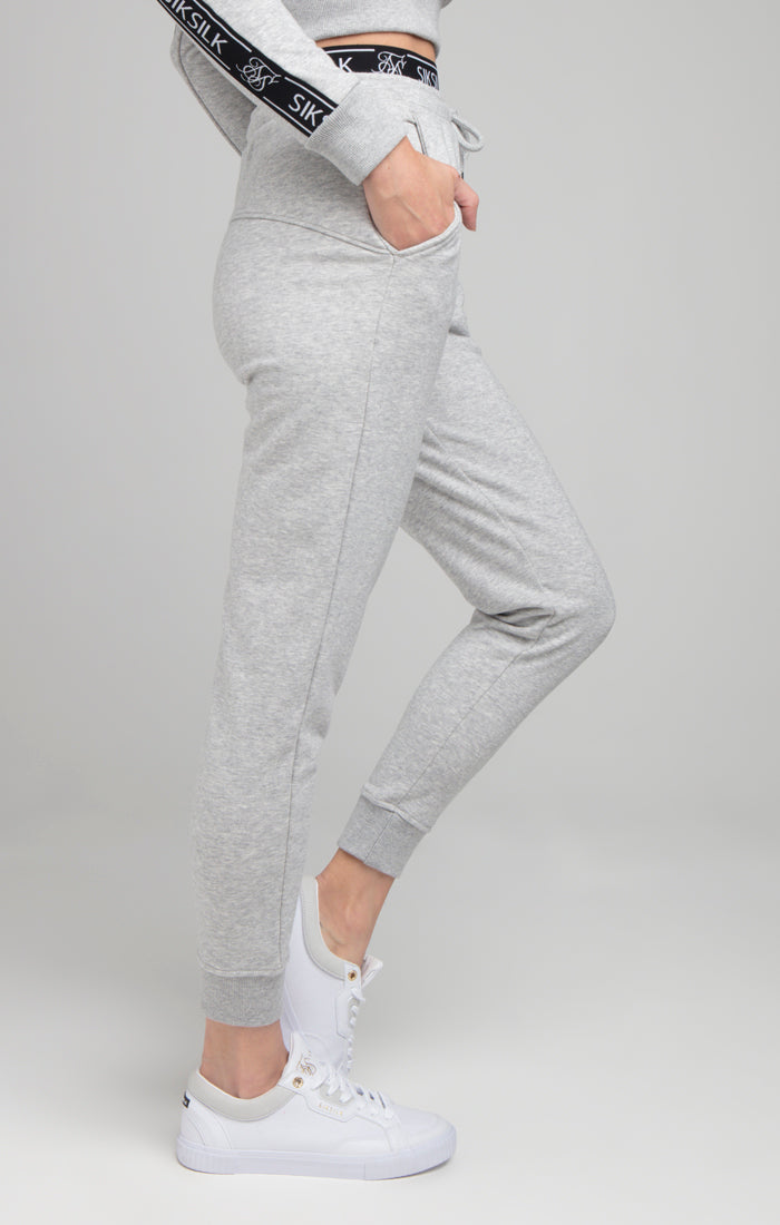 SikSilk Arc Tech Track Bottoms - Grey Marl (1)
