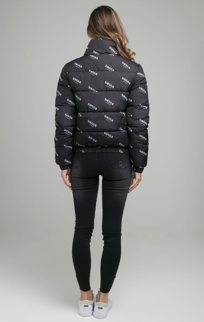 Load image into Gallery viewer, SikSilk All Over Print Padded Jacket - Black (5)