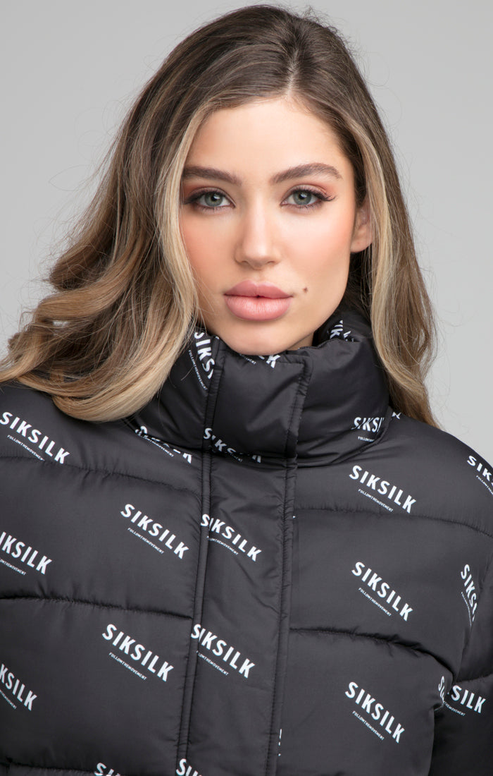 Load image into Gallery viewer, SikSilk All Over Print Padded Jacket - Black (1)