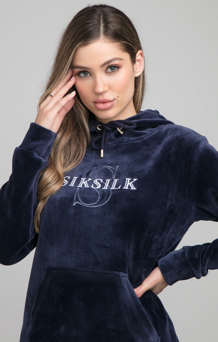 Sik silk hot sale blue hoodie