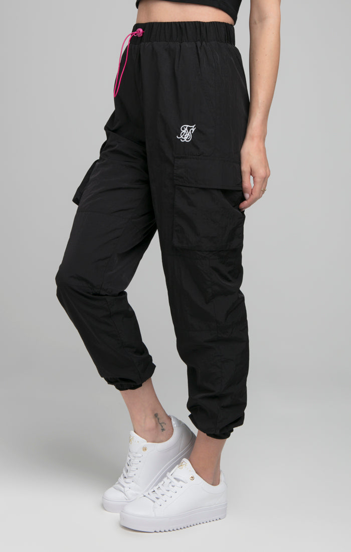 SikSilk Cargo Shell Pants - Black