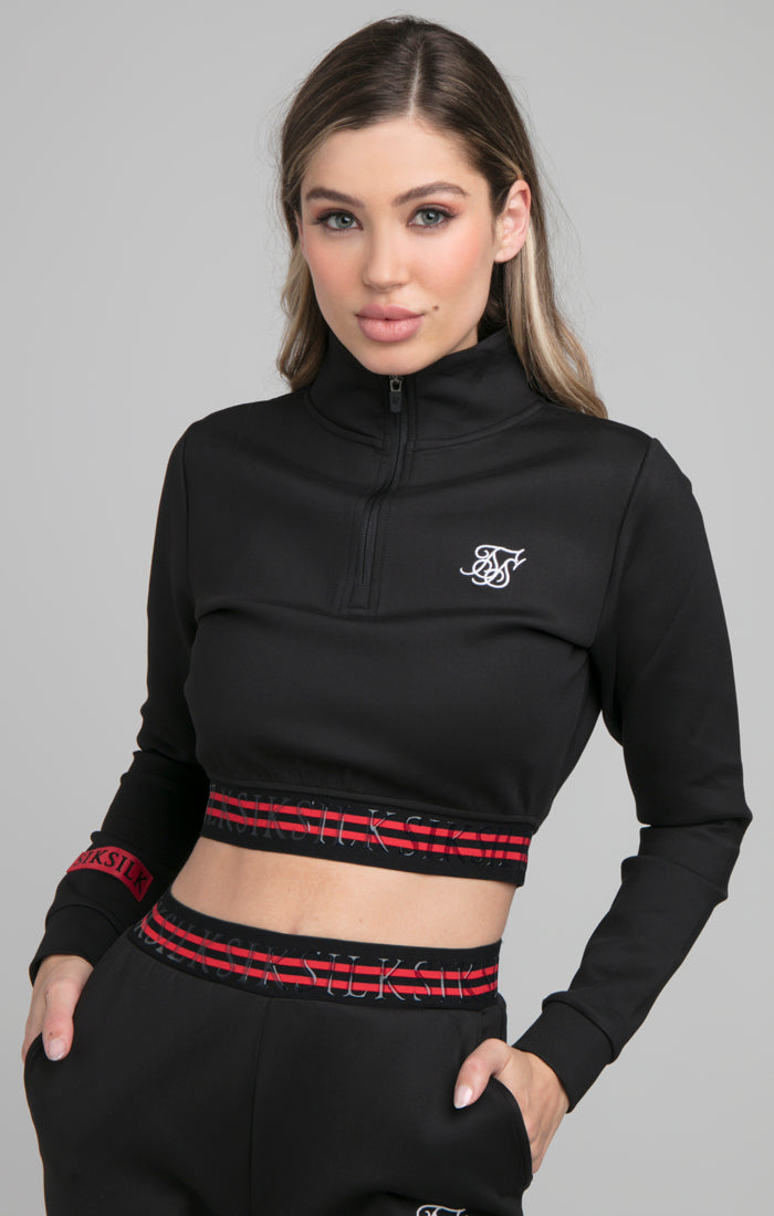 SikSilk Exhibit Pro Track Top - Black