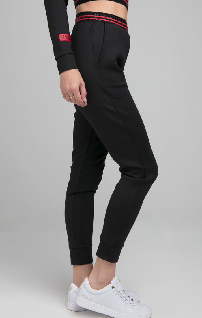 SikSilk Exhibit Pro Track Pants - Black (1)