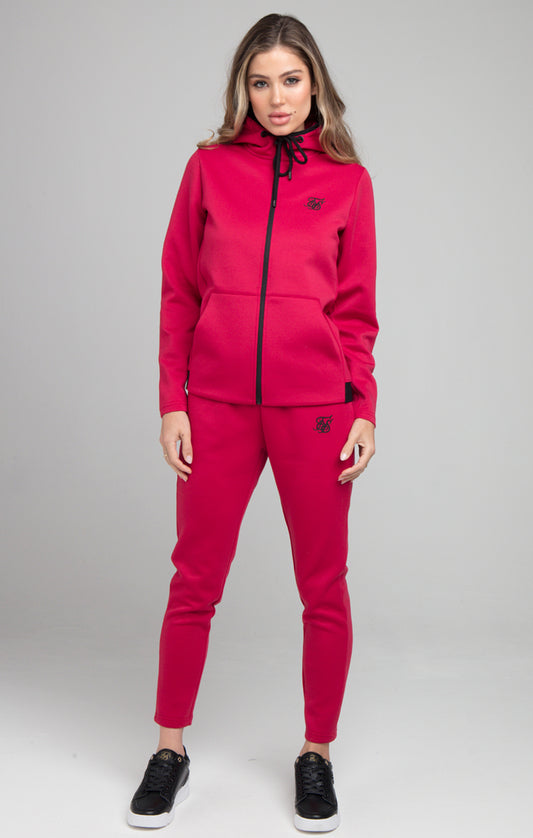 SikSilk Exhibit Athlete Track Jacket - Pink