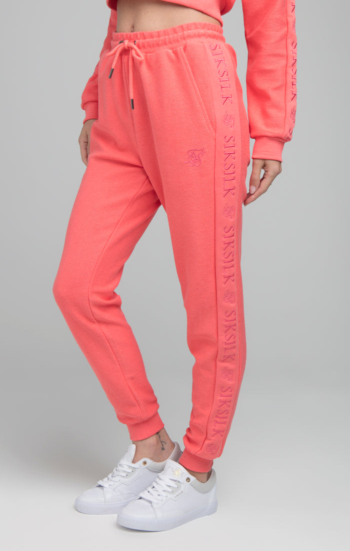 Load image into Gallery viewer, SikSilk Loopback Embroidered Joggers - Pink