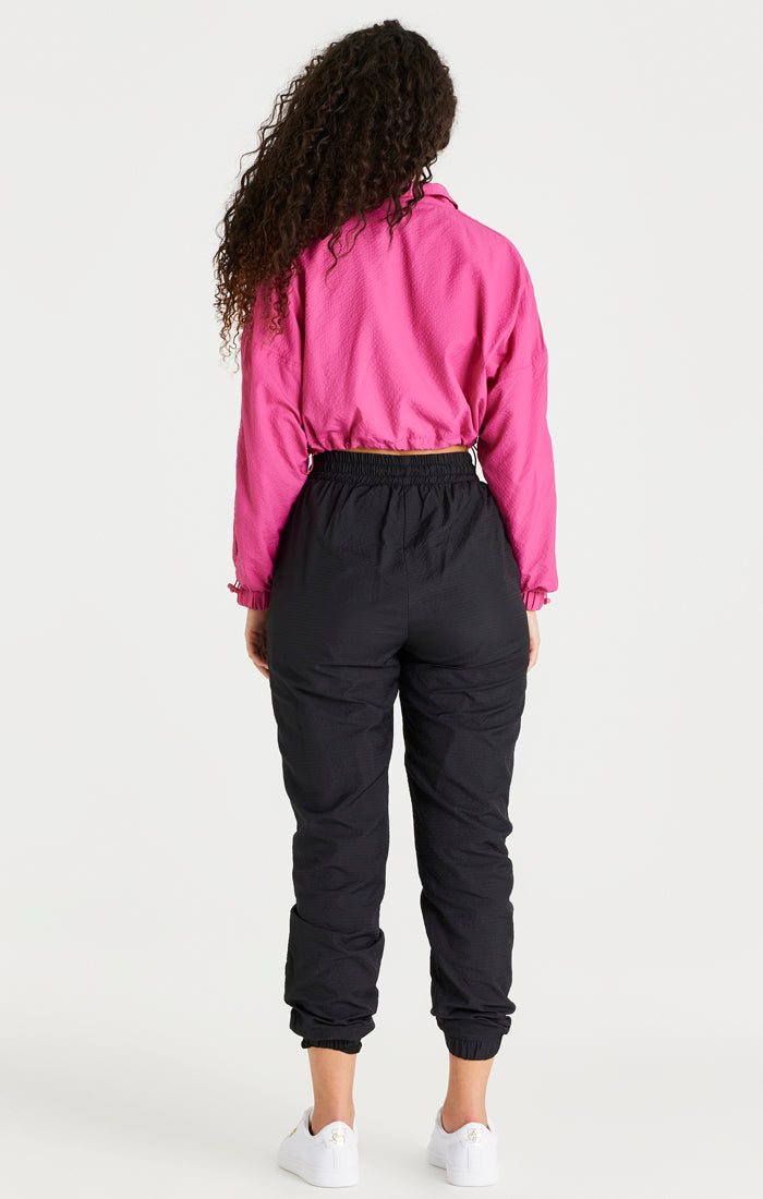 Load image into Gallery viewer, Pink Cropped Ruched Jacket (3)