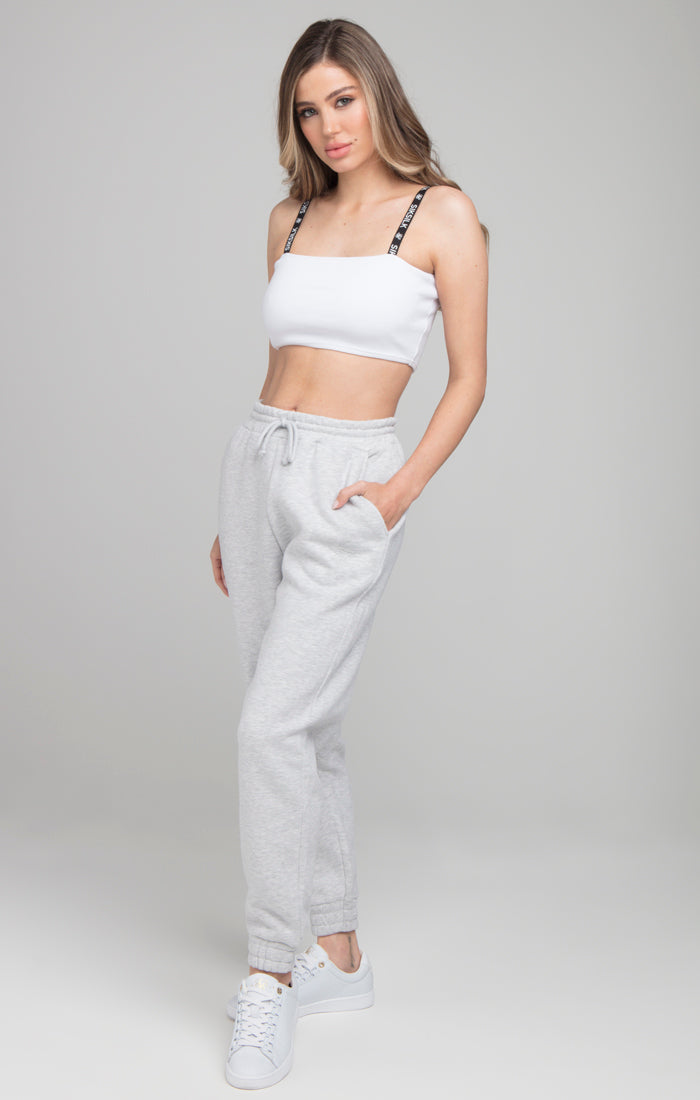 SikSilk Oversize Jogger - Ice Grey Marl (1)