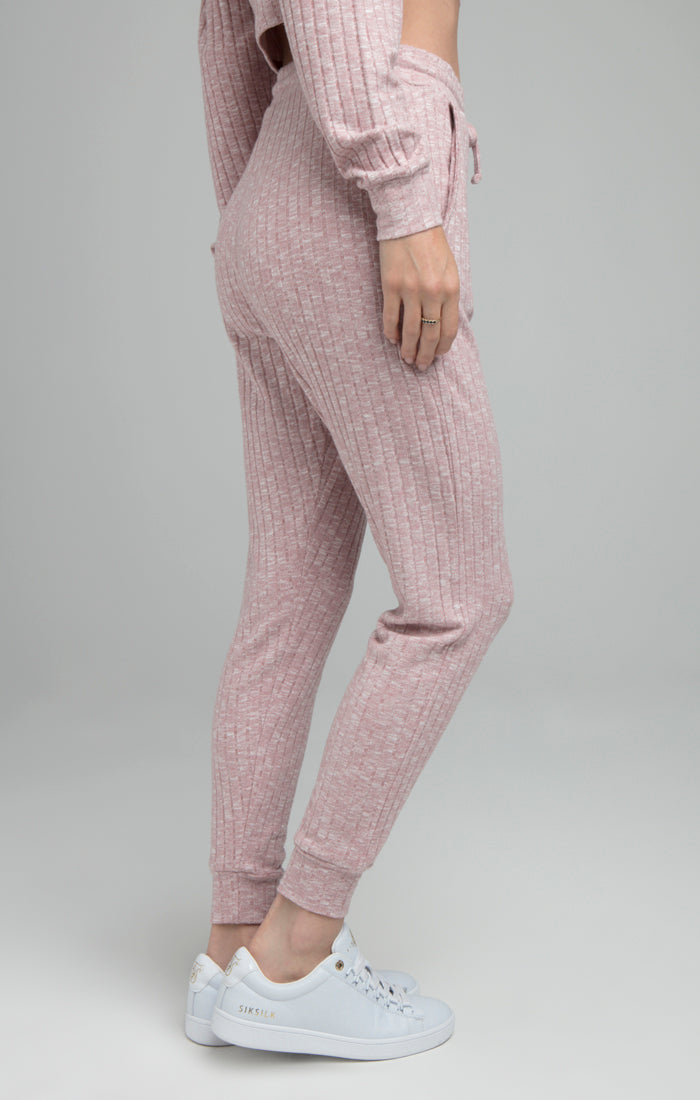 SikSilk Rib Lounge Pants - Pink (3)
