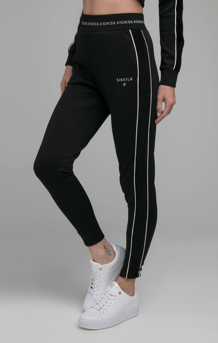 SikSilk Mono Imperial Track Bottoms - Black