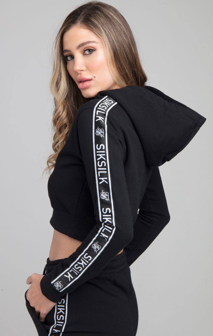 SikSilk Tape Track Top - Black (1)