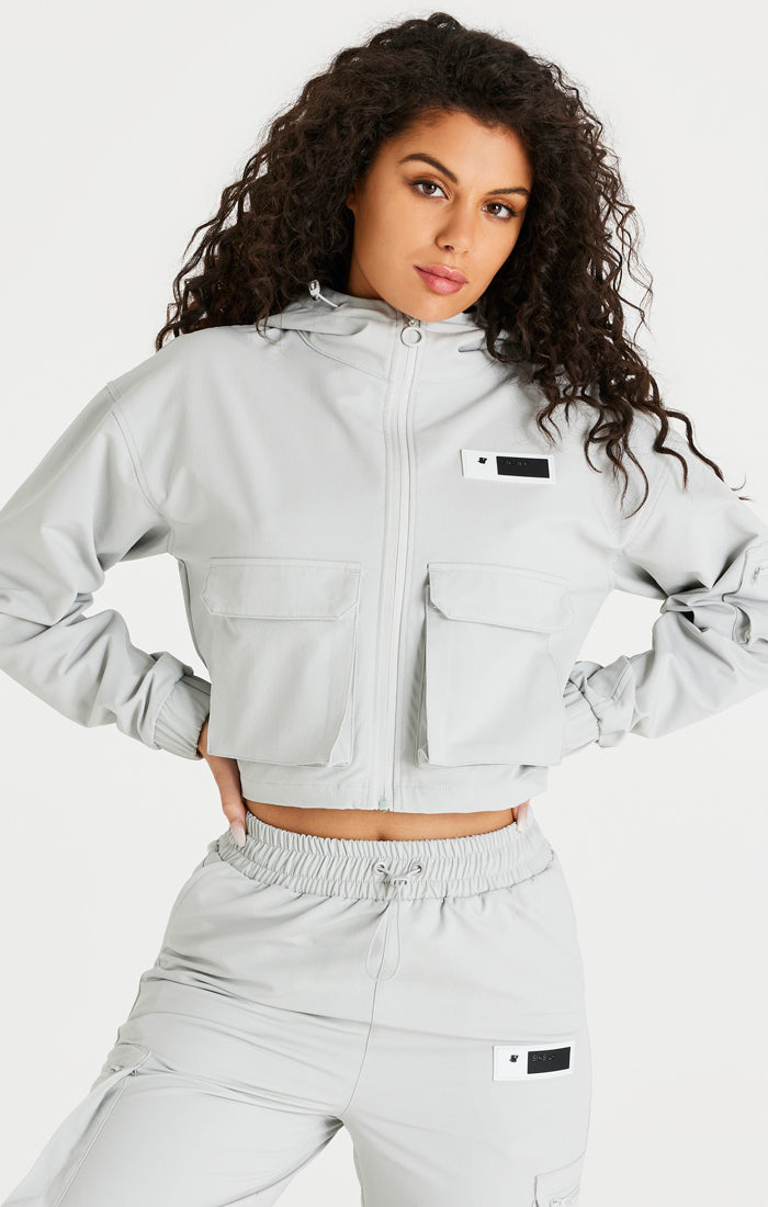 Grey Cargo Track Top