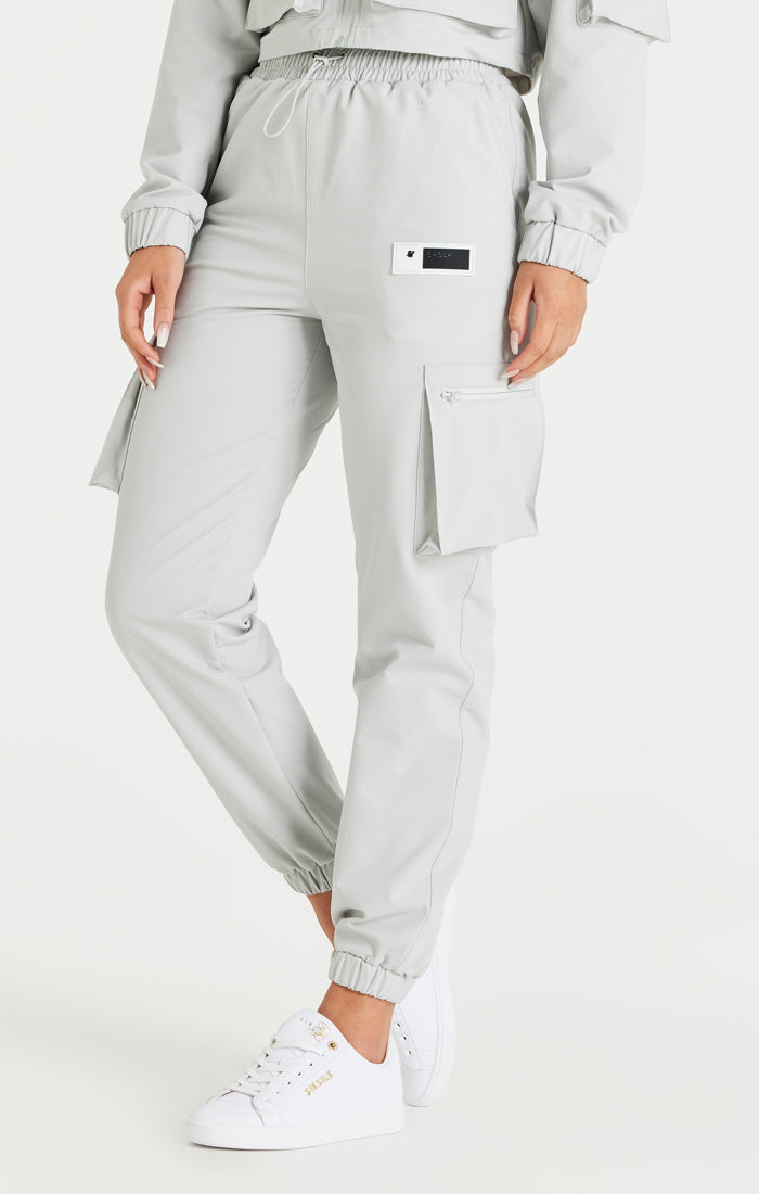 Grey Cargo Track Pant