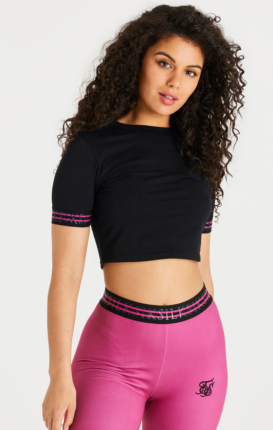 Black Pro Crop T-Shirt