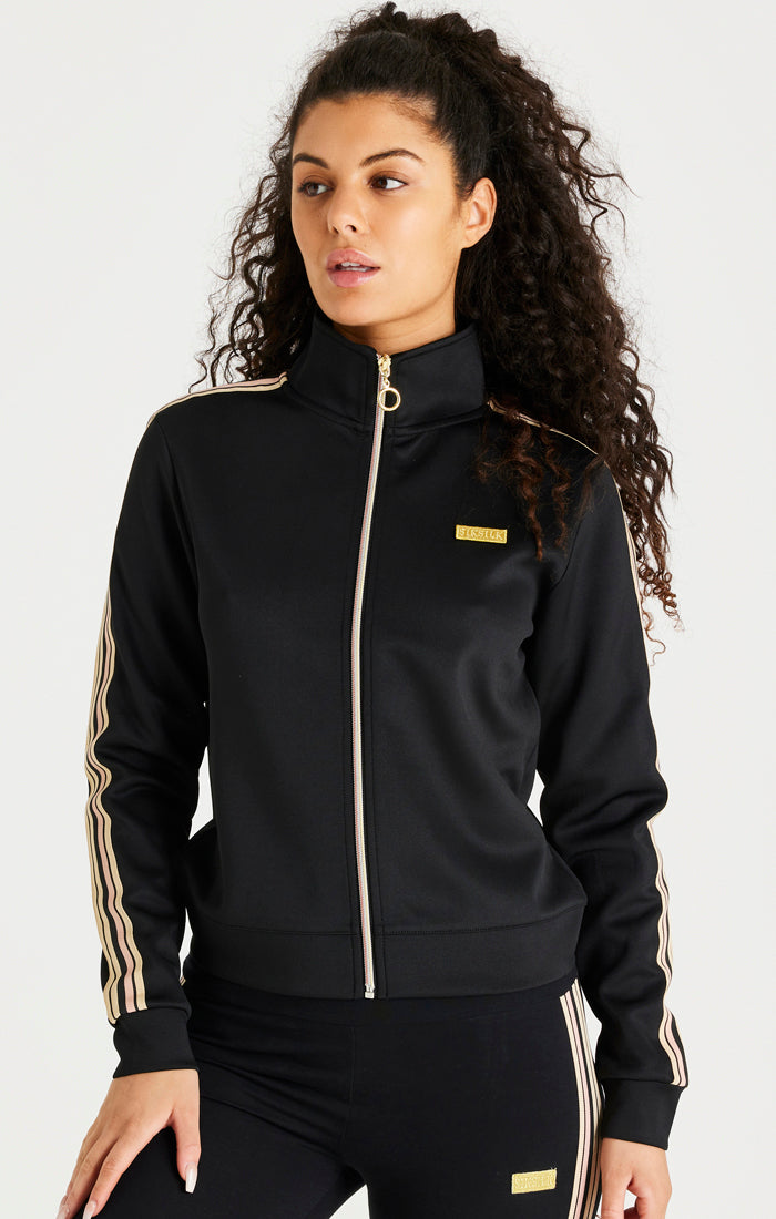Black Funnel Neck Zip Thru (1)