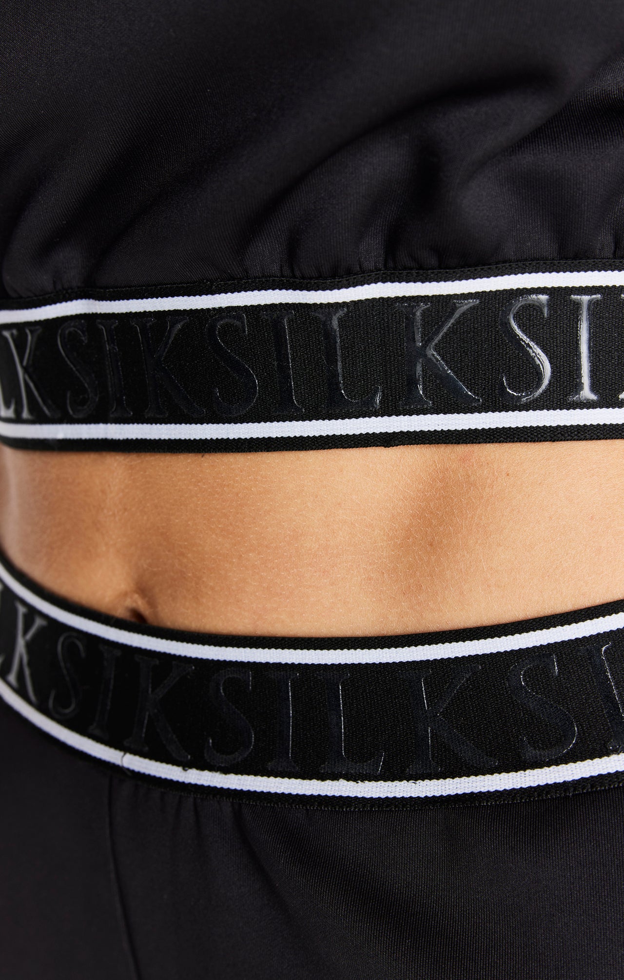 Black Tape Cropped Track Top (1)