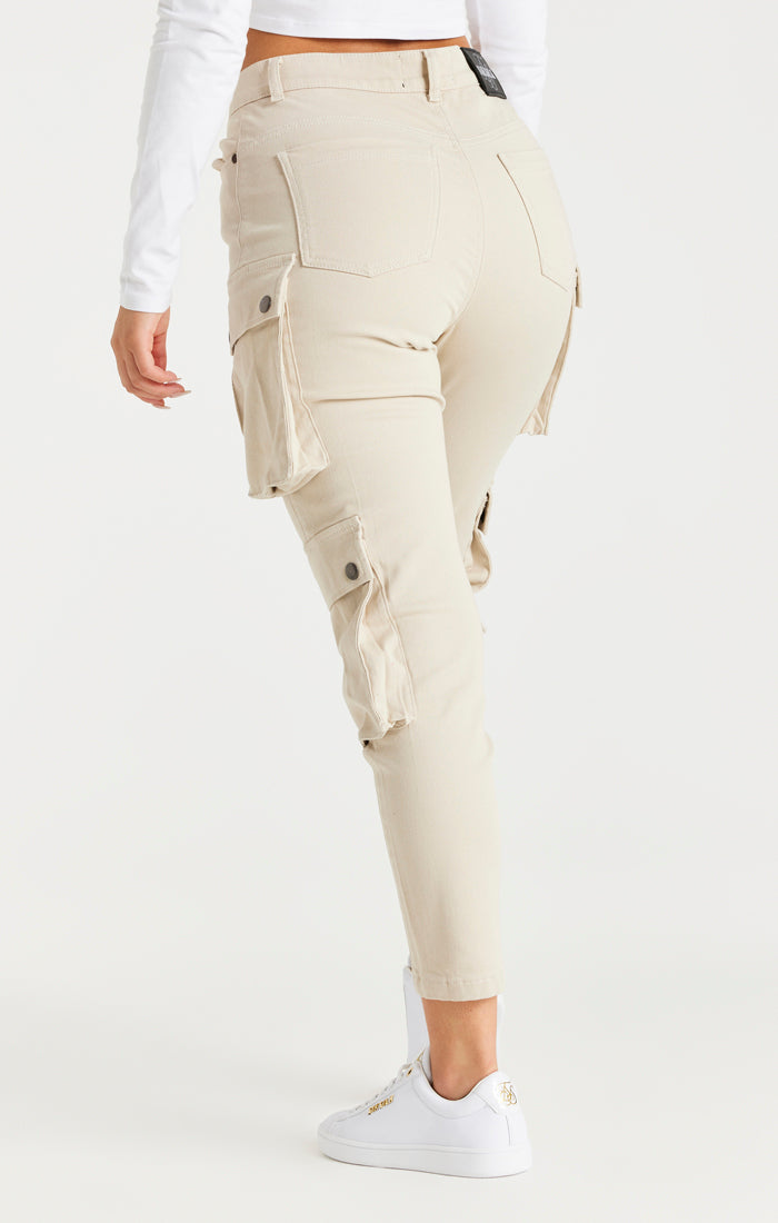 Load image into Gallery viewer, Beige Cargo Pant (2)