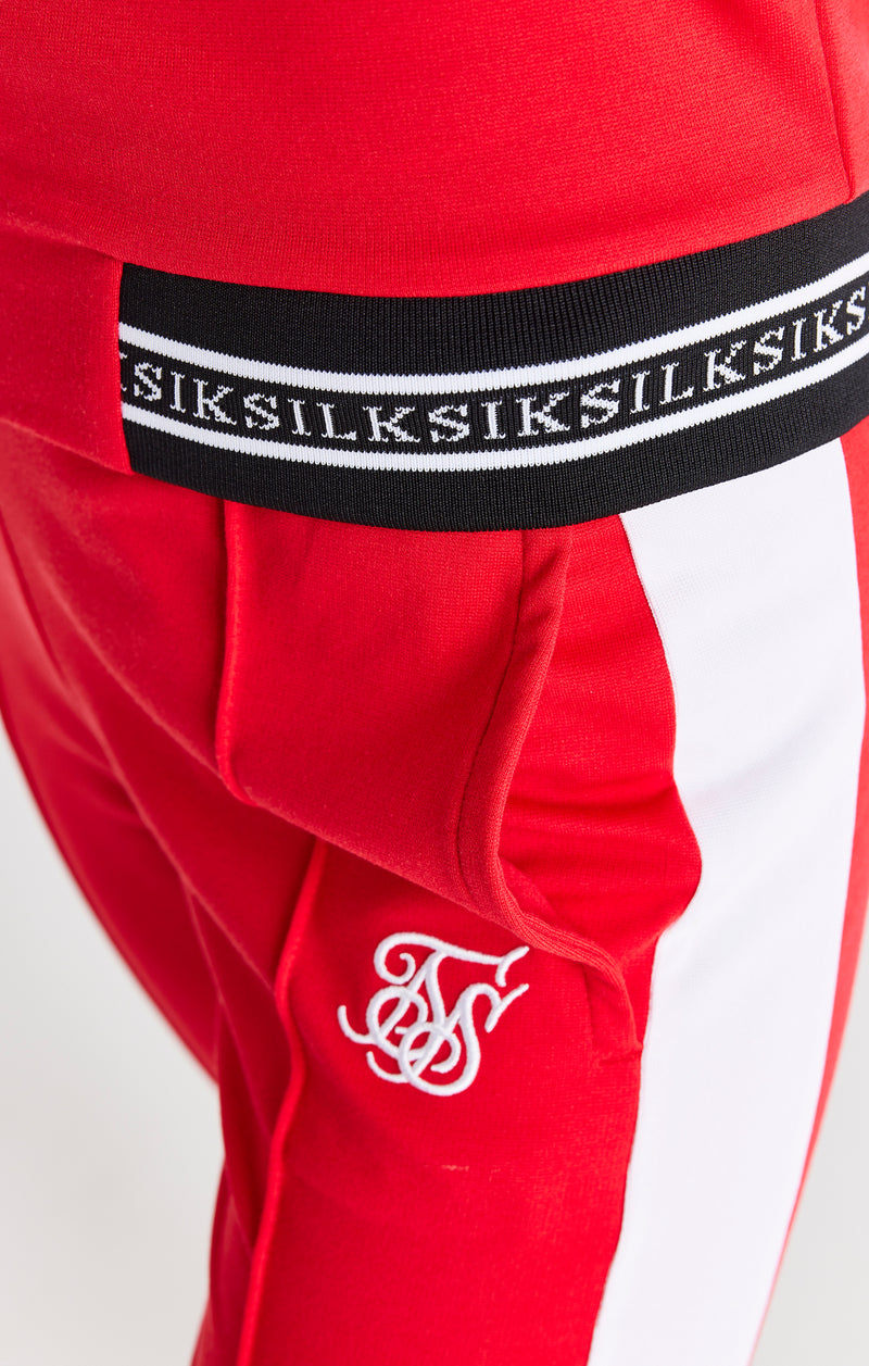 SikSilk Retro Element Track Top - Red (1)