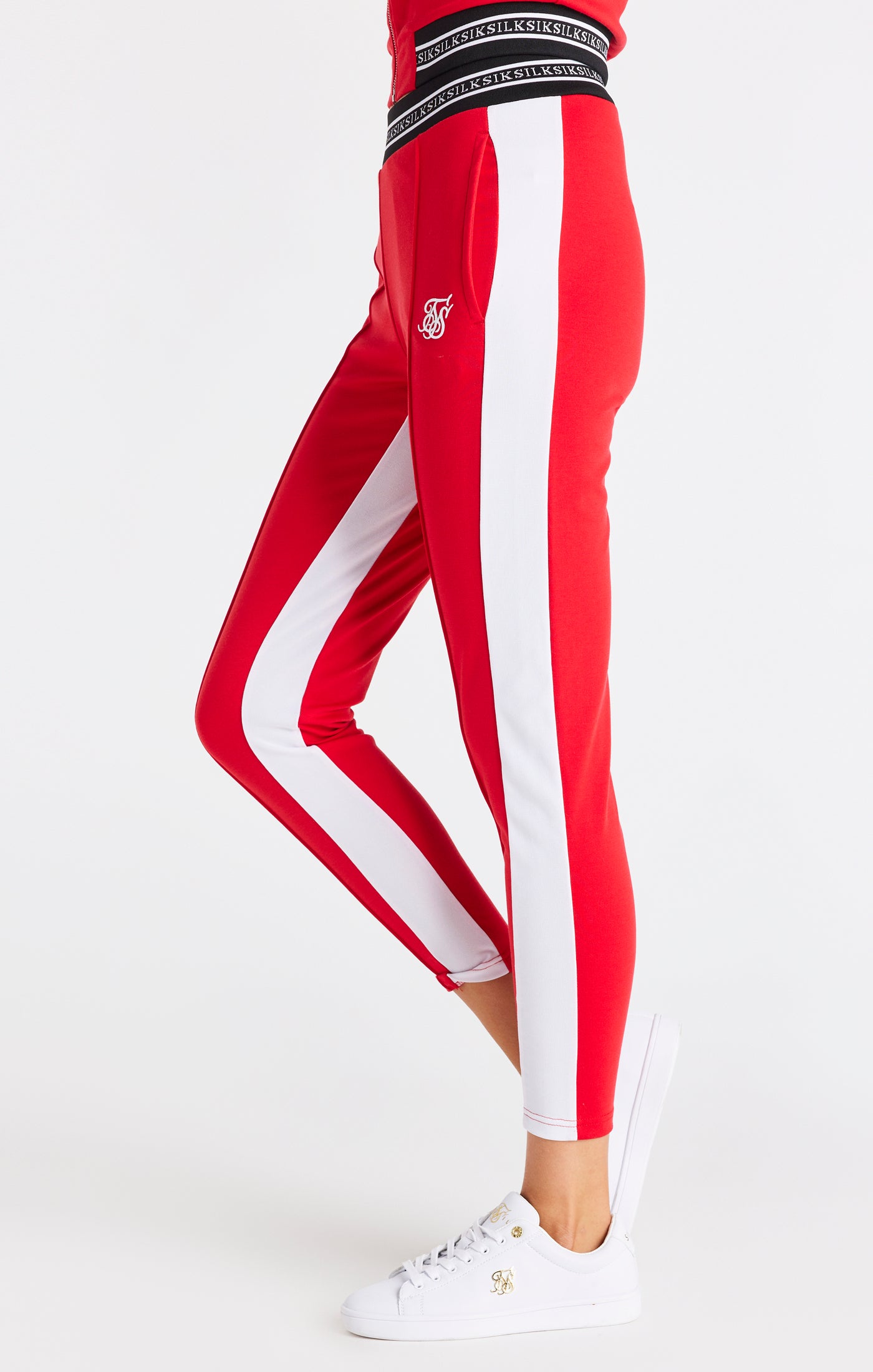 Load image into Gallery viewer, SikSilk Retro Element Track Pants - Red (1)