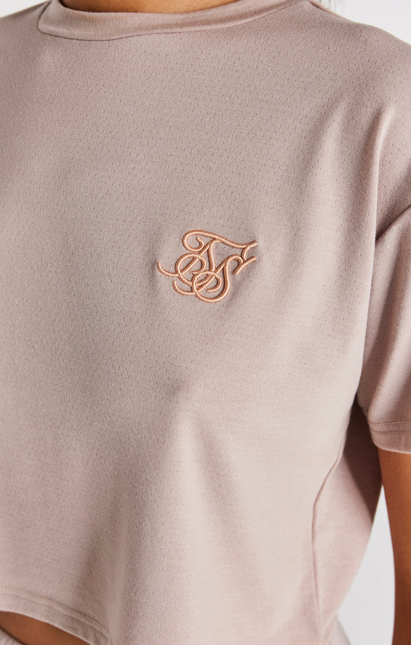 Washed Pink Crop T-Shirt (1)