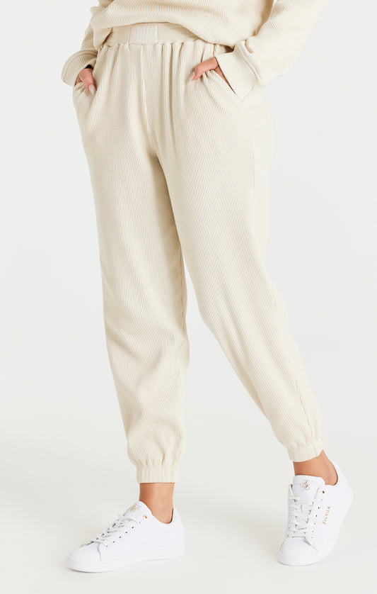 SikSilk Rib Joggers - Beige