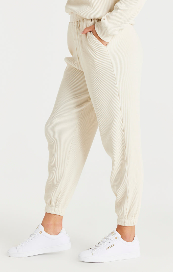 SikSilk Rib Joggers - Beige