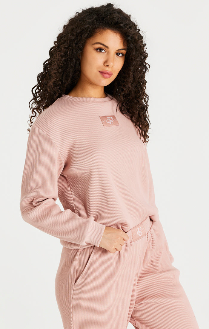 SikSilk Ribbed Sweater - Pink